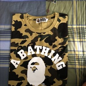 Camo bape tee